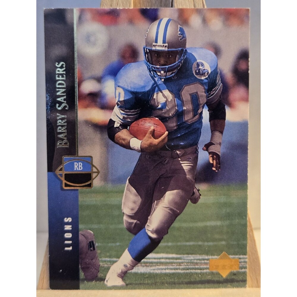 1994 Upper Deck Barry Sanders #129 Detroit Lions Football Card NFL HOF RB